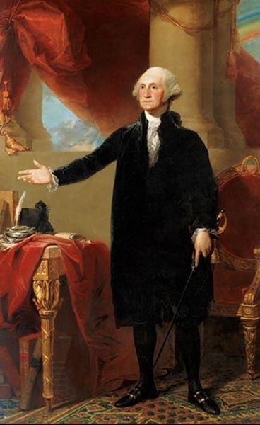 Gilbert Stuart Lansdowne portrait of George Washington China oil painting art